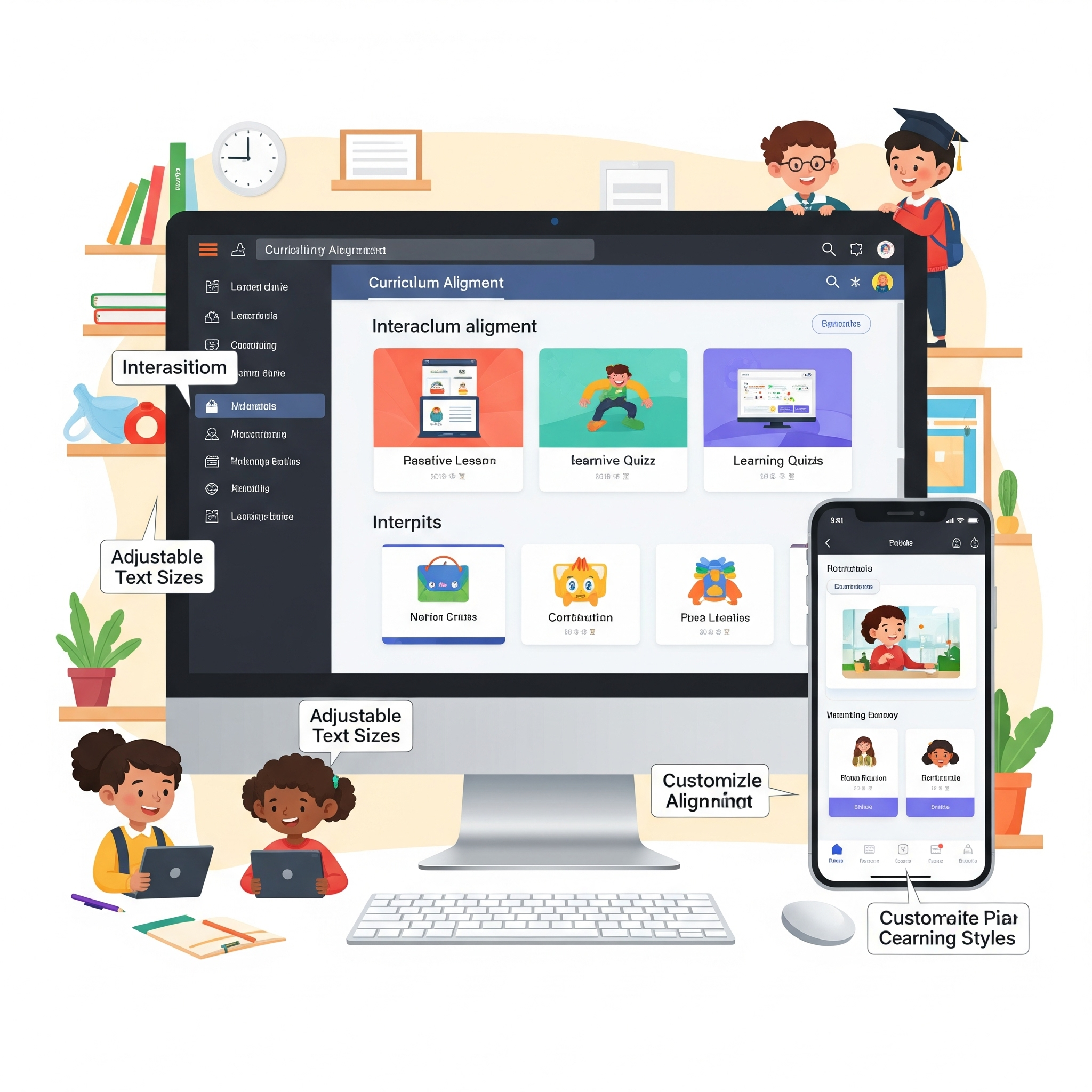 Children learning with Intellanguage Lab